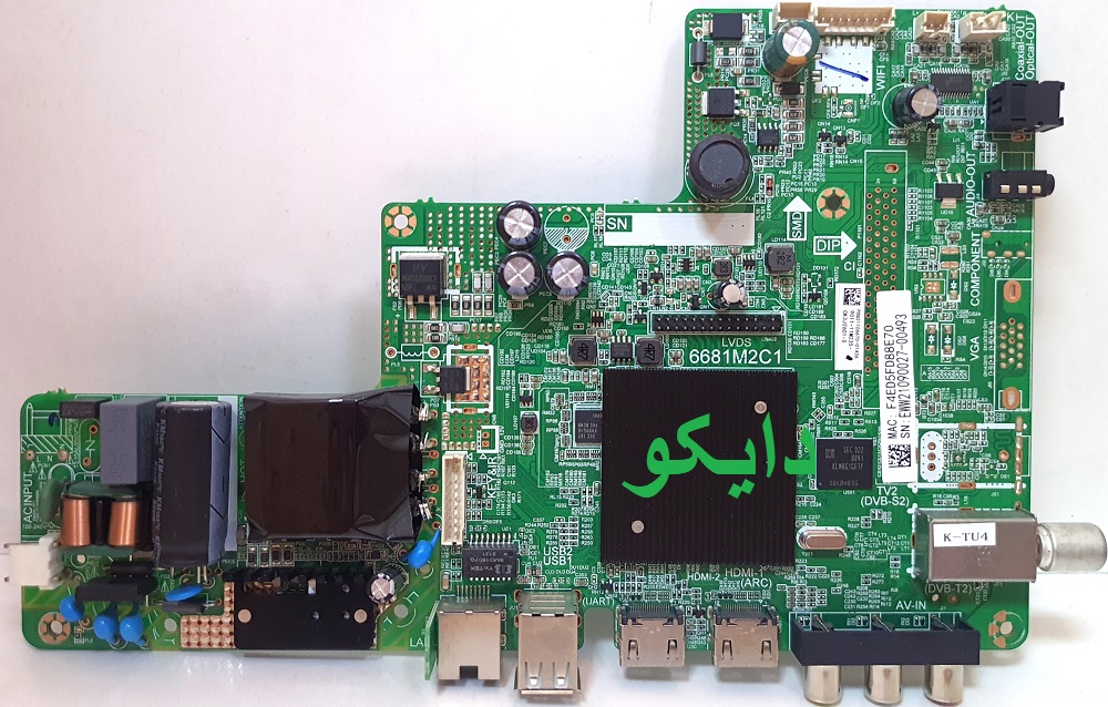 مین برد تلویزیون ال ای دی صنام sl-32m10