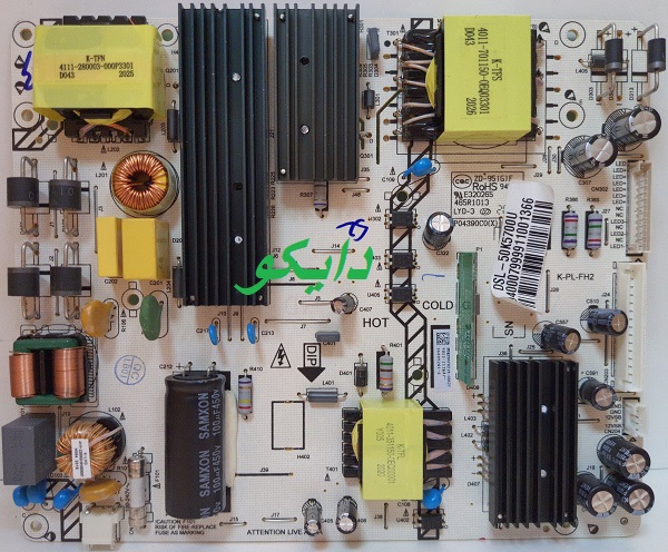 برد پاور تلویزیون ال ای دی دوو 50k5700