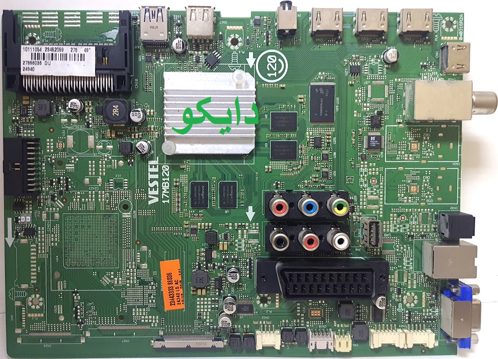 مین برد تلویزیون ال ای دی وستل 49ua9300-b