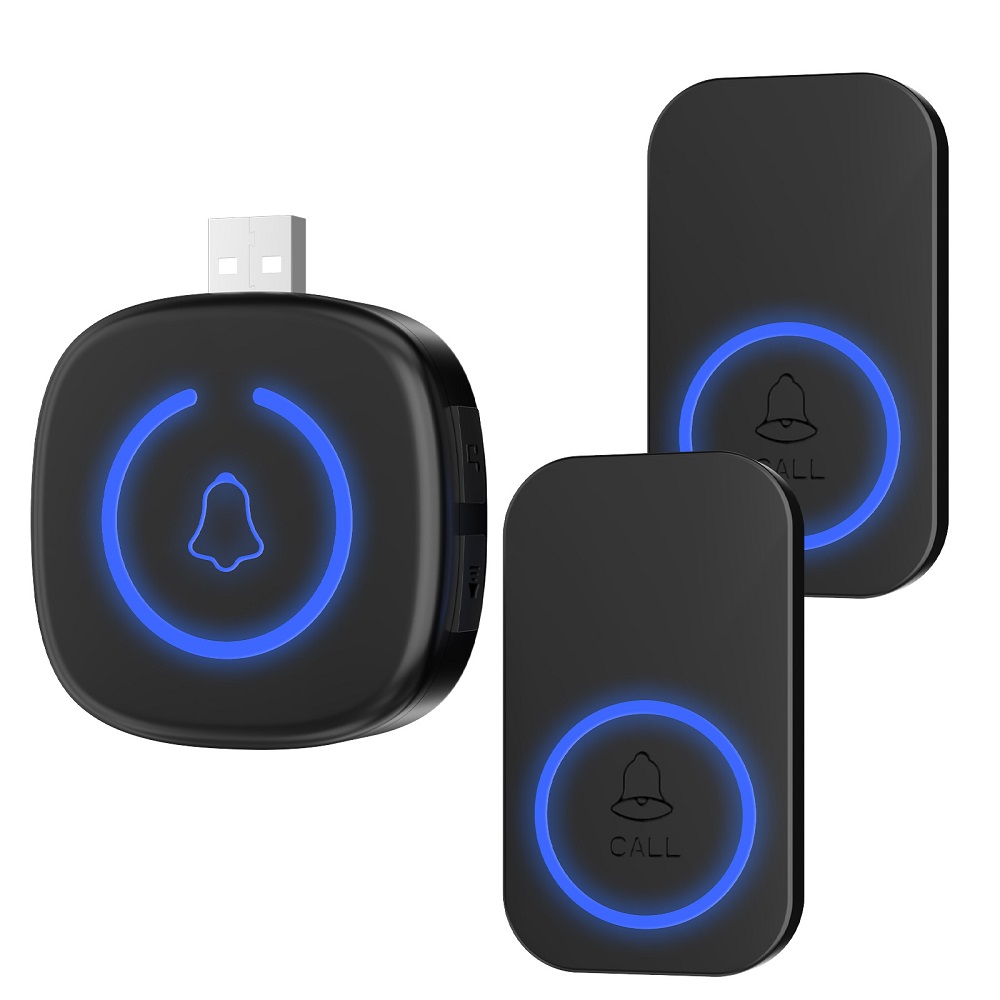 پیجر منشی بی‌سیم دو ریموت مدل P4 با طراحی مدرن و نور LED آبی