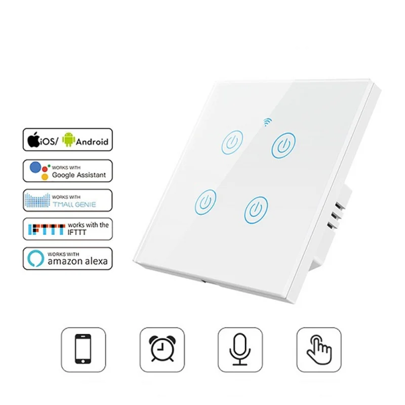 کلید چهار پل تویا هوشمند لمسی مدل smart c4