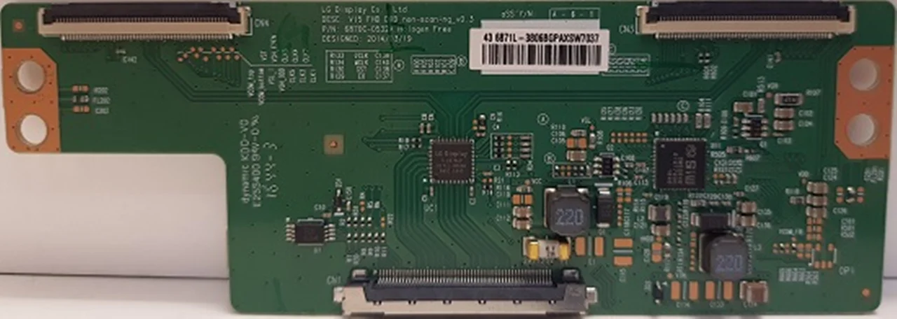 برد تیکان تلویزیون ال ای دی پاناسونیک مدل 43d410