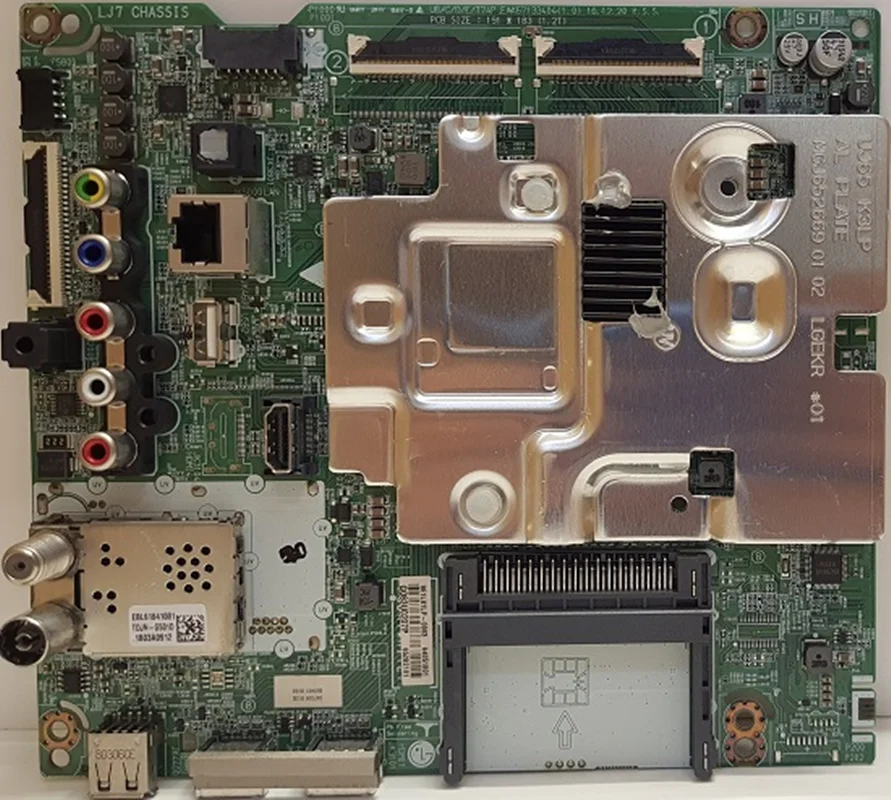 مین برد تلویزیون ال ای دی ال جی مدل 55uk6100