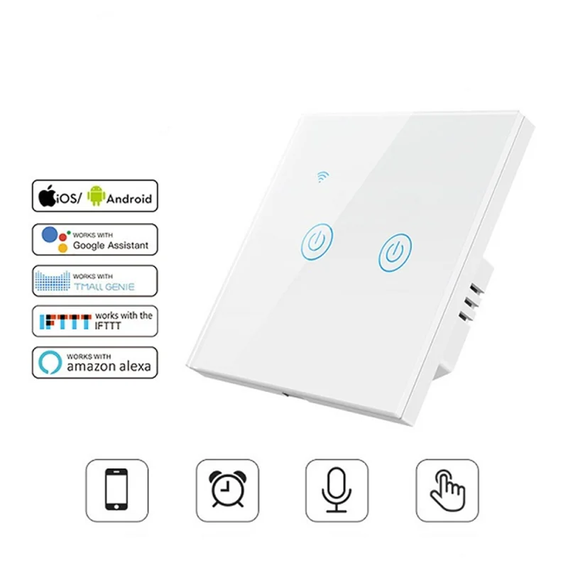 کلید دو پل تویا هوشمند لمسی مدل smart c2